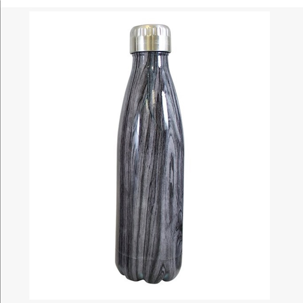 Reuseit-Insulated Stainless Steel Ebony Woodgrain water bottle 17oz Boxed NWT